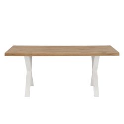 Oak wood dining table, 220 x 100 x 74cm