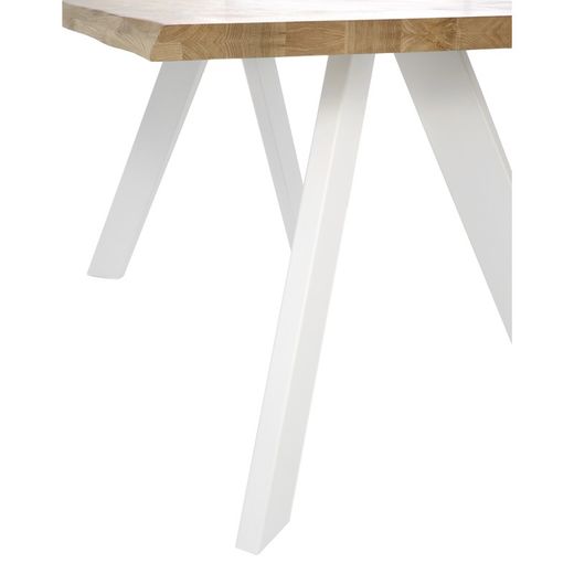 Oak wood dining table, 220 x 100 x 74cm