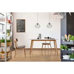 Dining table in mdf, 120 x 80 x 75cm