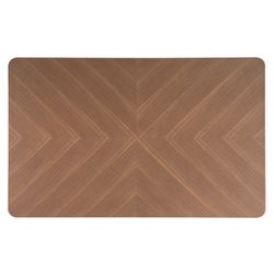Dining table in mdf and walnut veneer finish, 140 x 90 x 74.50cm