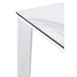 Utdragbart matbord i härdat glas och porslinsfinish, 160/240 x 90 x 76 cm