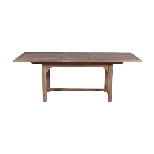 Garden dining set in honey-colored teak | Mati