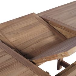 Garden dining set in honey-colored teak | Mati XL