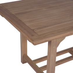 Garden dining set in honey-colored teak | Mati XL