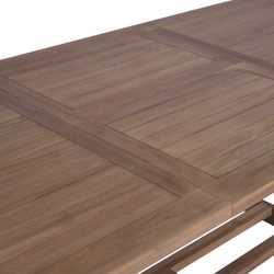 Garden dining set in honey-colored teak | Mati XL