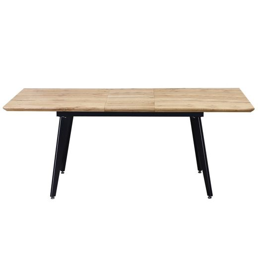 Mesa de Comedor Extensible de Madera y Metal 160/200x90x75 cm