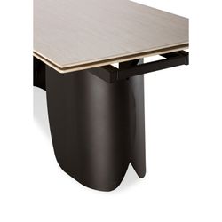 Rozkładany stół jadalny z kamienia i metalu, biały, 180-260 x 90 x 76 cm | Crisia