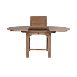 Garden dining set in honey-colored teak | Extendable Naga