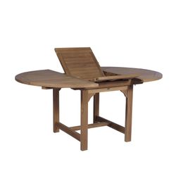 Garden dining set in honey-colored teak | Extendable Naga