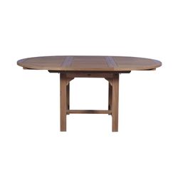 Garden dining set in honey-colored teak | Extendable Naga