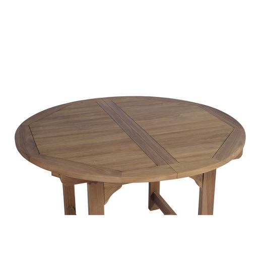 Garden dining set in honey-colored teak | Extendable Naga