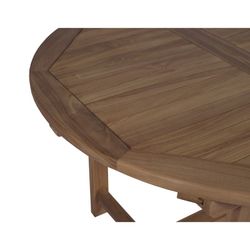 Garden dining set in honey-colored teak | Extendable Naga