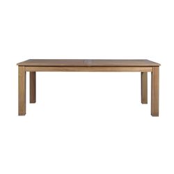 Utdragbart trädgårdsmatbord i naturligt teak, 210 x 100 x 78,5 cm | Candon