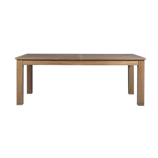 Utdragbart trädgårdsmatbord i naturligt teak, 210 x 100 x 78,5 cm | Candon