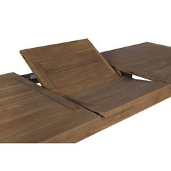 Utdragbart trädgårdsmatbord i naturligt teak, 210 x 100 x 78,5 cm | Candon