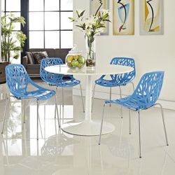 Mesa de Comedor Redonda DM y Madera Blanca Ø120x72 cm