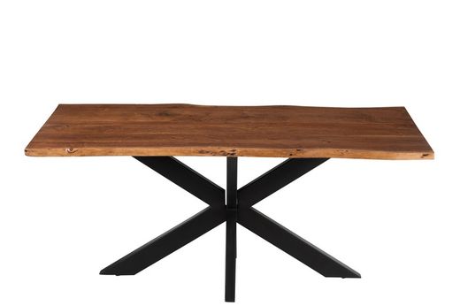 M GERARD Spisebord i akacie og brunmetal, 180x90x76 cm