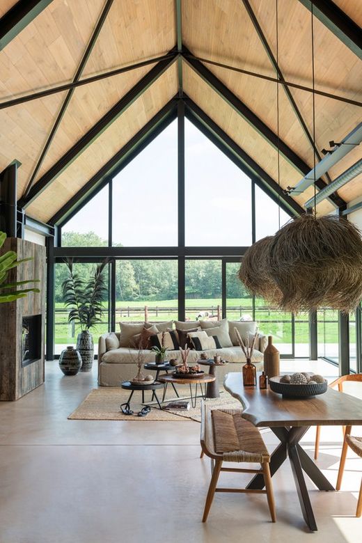 M GERARD Matbord i akacia och naturmetall, 180x90x76 cm