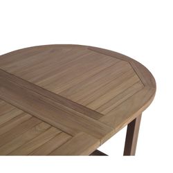Teak Wood Outdoor Extendable Oval Dining Table in Honey, 150 x 90 x 76.2 cm | Naga