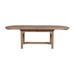 Teak Wood Outdoor Extendable Oval Dining Table in Honey, 150 x 90 x 76.2 cm | Naga