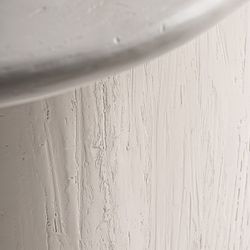 Oval mango wood dining table in off-white, 200 x 100 x 76 cm | Inha