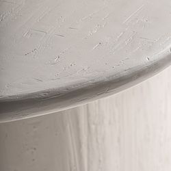 Oval mango wood dining table in off-white, 200 x 100 x 76 cm | Inha