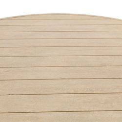 Garden dining table made of aluminium in natural, 120 x 120 x 75 cm | Harmony