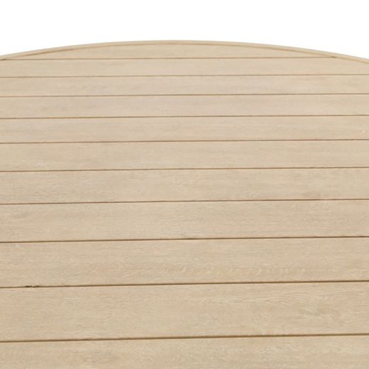 Garden dining table made of aluminium in natural, 120 x 120 x 75 cm | Harmony