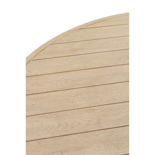 Garden dining table made of aluminium in natural, 120 x 120 x 75 cm | Harmony