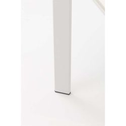 Garden dining table made of aluminium and white porcelain, 200 x 90 x 75 cm | Boori