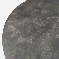 Round garden dining table made of aluminium and ceramic glass in anthracite, 120 x 120 x 75 cm | Orick