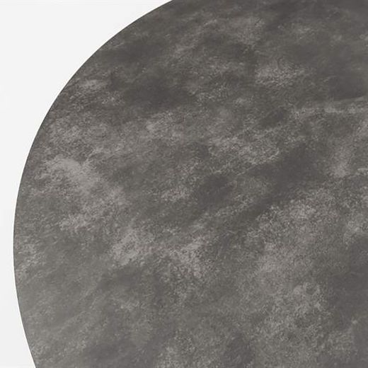 Round garden dining table made of aluminium and ceramic glass in anthracite, 120 x 120 x 75 cm | Orick