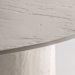 Runder Esstisch aus Mangoholz in Off-White, 120 x 120 x 76 cm | Inha