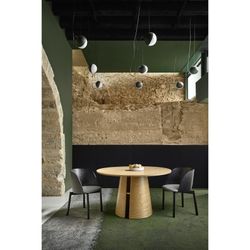 Round wooden dining table in natural color, 137 x 137 x 75 cm | Cep