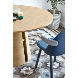 Round wooden dining table in natural color, 137 x 137 x 75 cm | Cep