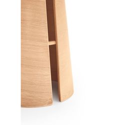 Round wooden dining table in natural color, 137 x 137 x 75 cm | Cep