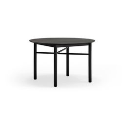 Runder Esstisch aus Holz in Schwarz, 120 x 120 x 75 cm | Eilen