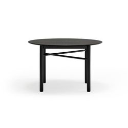 Runder Esstisch aus Holz in Schwarz, 120 x 120 x 75 cm | Eilen