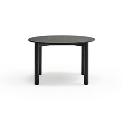 Runder Esstisch aus Holz in Schwarz, 125,3 x 120 x 75,2 cm | Atlas