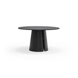 Mesa de comedor redonda de madera en negro, 137 x 137 x 75 cm | Cep