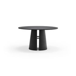 Mesa de comedor redonda de madera en negro, 137 x 137 x 75 cm | Cep