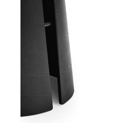 Runt matbord i trä i svart, 137 x 137 x 75 cm | Stenål