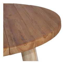 Runt matbord i teak i natur, Ø 90 x 80 cm | Millery