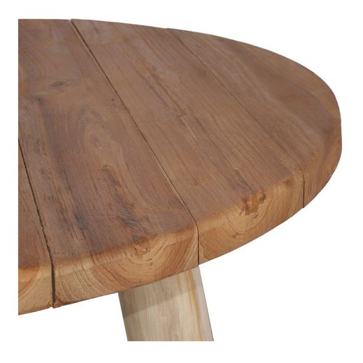 Runt matbord i teak i natur, Ø 90 x 80 cm | Millery