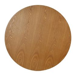 Round dining table Beech wood and metal (100 x 75 cm) | Crijuan Series