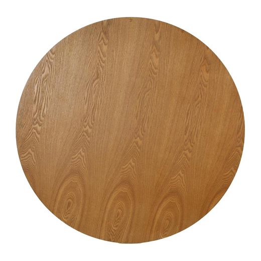 Round dining table Beech wood and metal (100 x 75 cm) | Crijuan Series