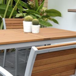Garden Table Chillvert Bergamo Wood 140x79x74.4 cm