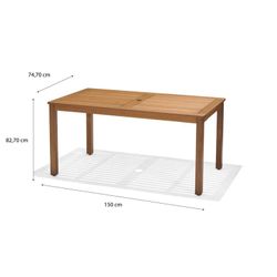 Garden Table Chillvert Milan Wood 150x83x74 cm