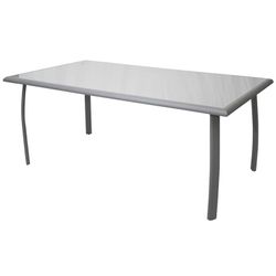 Garden Table Chillvert Portofino Aluminum and Glass 180x100x75 cm Gray