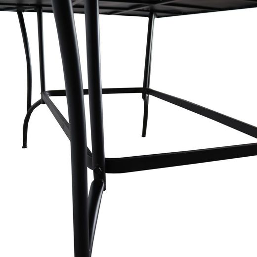 Steel and Mosaic Garden Table 160x90x73 cm